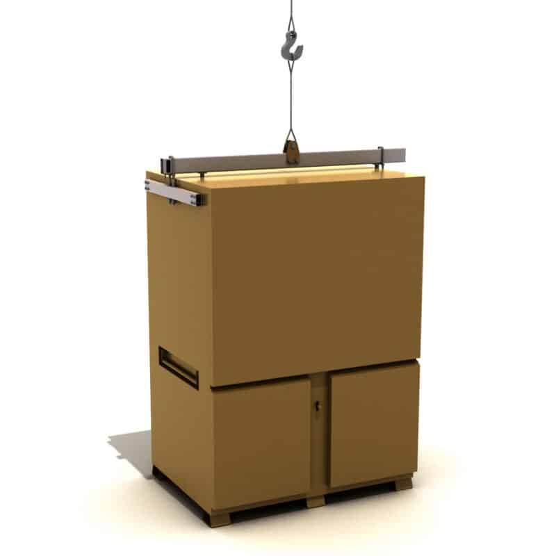 a crane hook on a Knaack job box